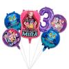Hunter Girls Balloon Set: Children's Numbered Balloon Birthday Decoration Set