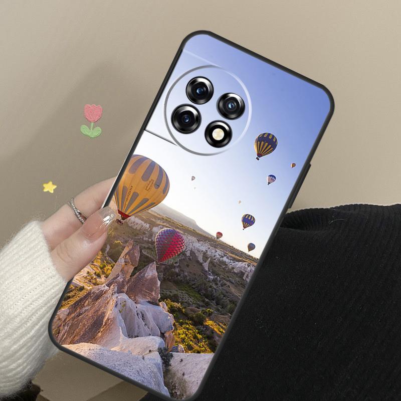 Hot Air Balloon Travel Mountain Cover For OnePlus 12 13 11 12R 13R 9 10 Pro 8T 9RT 10T 10R Nord CE 4 2 3 Lite N20 N30 Case