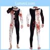 Auffälliges Halloween-Kostüm Für Kinder Einzigartiger Sensenmann Clown Bodysuit Aus Milchseide Stoff