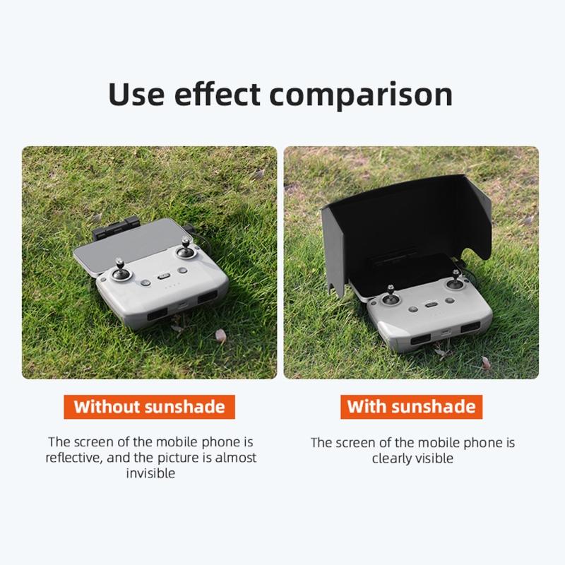 Phone Tablet for Sun Shade for Mavic 3/AIR 2/2S/Mini 2/Mini 3 Pro RC Drones Controller Folding Monitor Cover