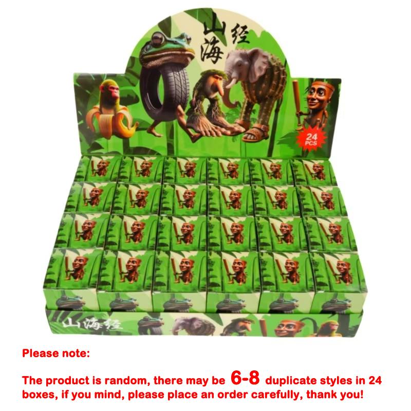 24PCS Italian Brainrot Blind Box - Tralarero Tralala Tun Tung Sahur Bombardinocrocodilo Cute Collectible Figure Keychain Gift