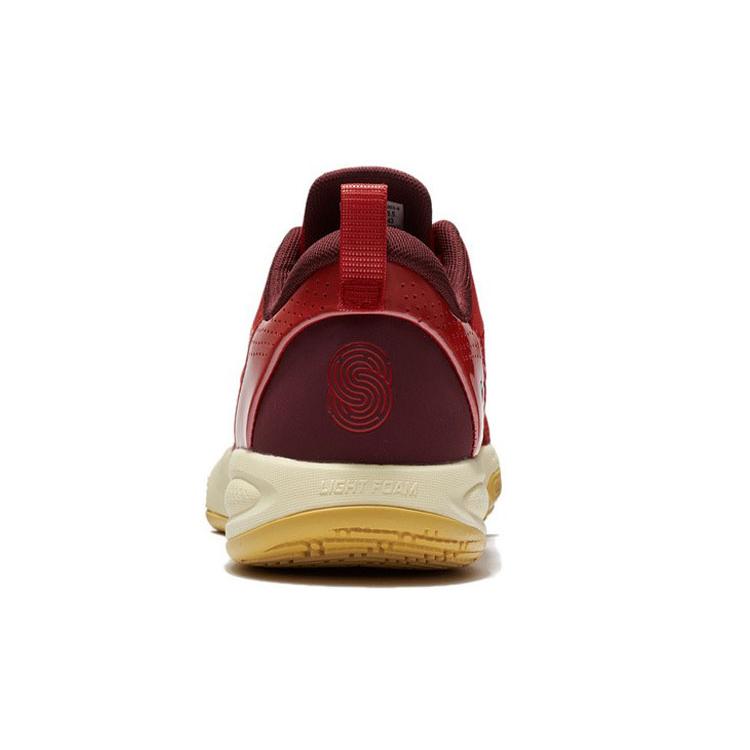 New LINING Speed 8 Basketball Shoes Men Low Top Fiery Red/Deep Chestnut Red ABPS003-5