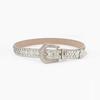 Elegant Rhinestones Belt For Women PU Leather Waistband With Adjustable Length And Sparkling Design