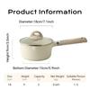 Donnor Milk Pot Non Stick Ceramic Glaze Baby Compliment Food Pot Porridge Saucepan Sauce Pot with Lid for Gas Induction Cooker