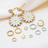 100pcs Stainless Steel Open Rings 3.5mm Vacuum Gold Plating Jump Rings Connectors DIY Jewelry Making Necklace Bracelet Supplies