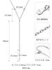 [ChicSilver] Long Y-shaped Pendant Necklace for Women - Popular, Sterling Silver 925, Simple Accessory