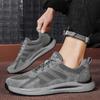 Leisure Mesh Breathable Top Layer Leather Men Sports Shoes Outdoor Mesh Hollowed Out Running Shoes Men Shoes