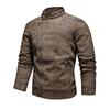 New Men's Leather Clothing Fashion Trend Lapel Style Leather Jacket Men's Motorcycle Leather Jacket