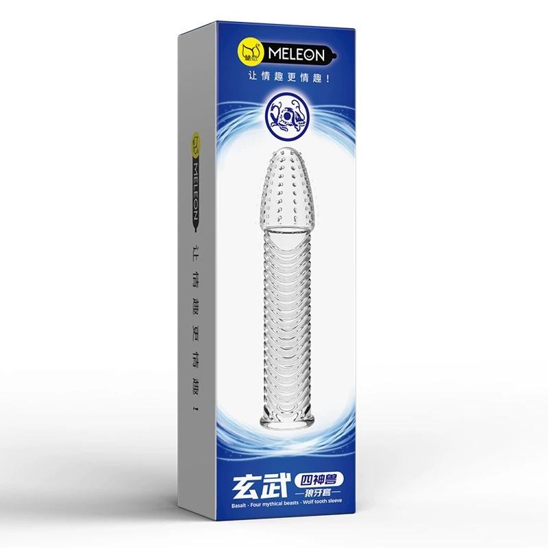 Prezerwatywa z kolcami przedłużająca wielokrotnego użytku prezerwatywa rękaw na penisa powiększenie męskie opóźnienie czasowe kolce łechtaczka kryształowe prezerwatywy