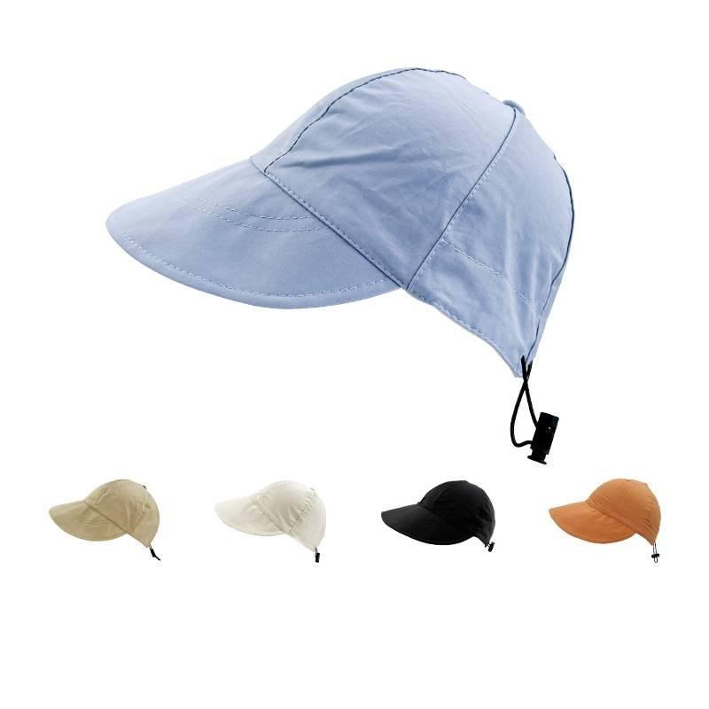 Sun Solid Color Protection Hat Uv Protection Fisherman Hats Wide Outdoor Brim