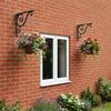Wall Shelf Brackets 2 pcs Antique Brown 12.5 x 17 x 3 cm Steel