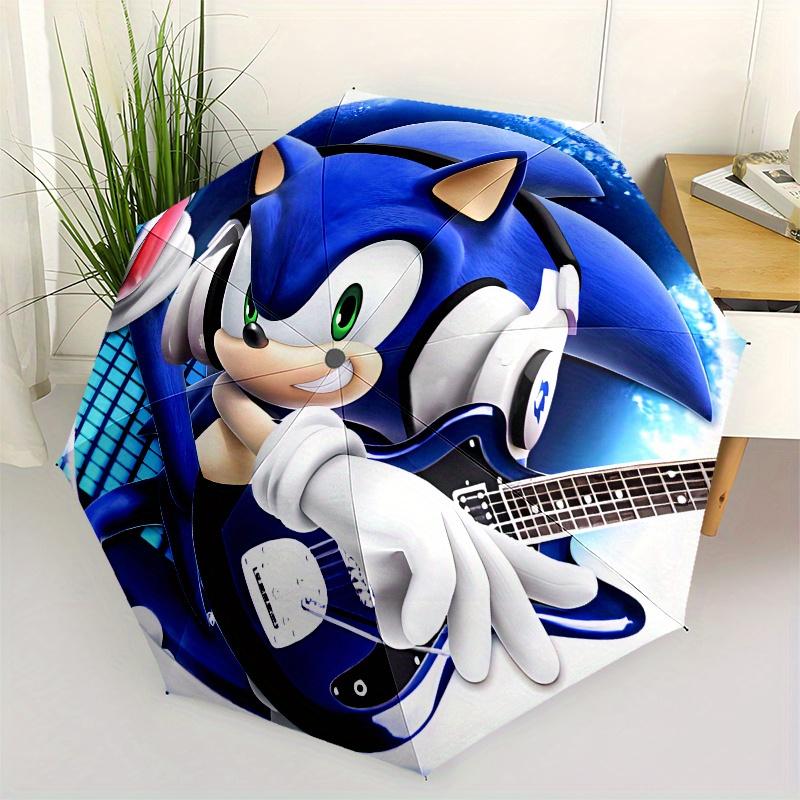 

Sonic The Hedgehog Music Festival T Shirt Umbrella, Portable 3 Fold Compact Umbrella for Men & Women,S138