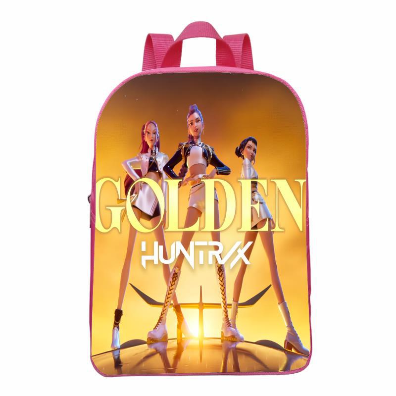 Huntrix Kpop Demon Hunter Meisjesgroep Roze Kinder Mini Rugzak voor Kleuterschool, Ouder-Kind Tas