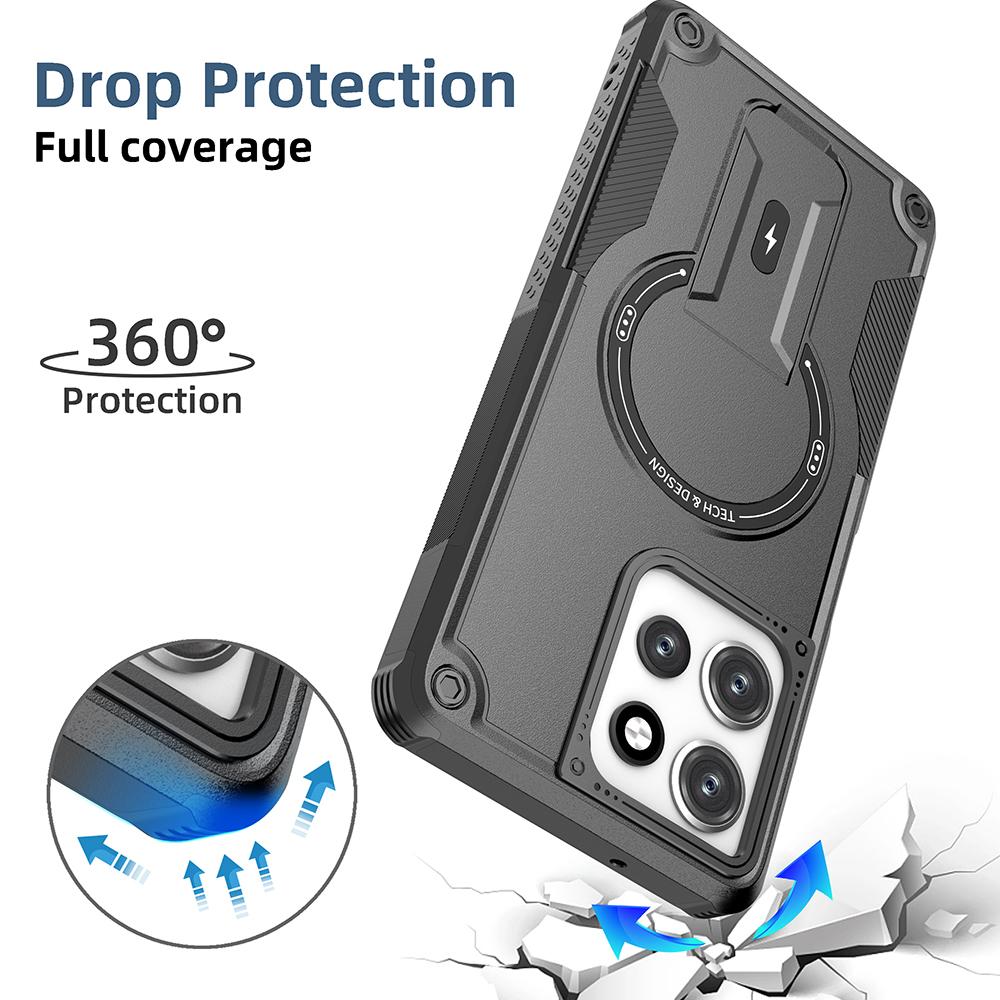 Kickstand Holder Heavy Case for MOTOROLA MOTO G Power 2026 Stylus 2026 G 5g Play Fashion Wireless Charge Phone Cover