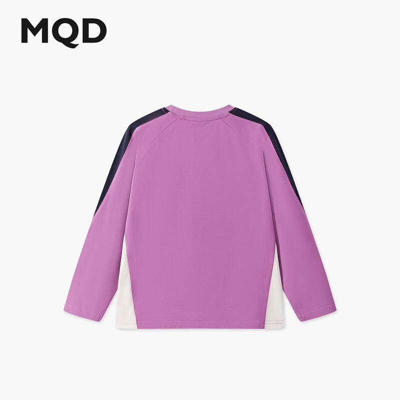 MQD Boys  Contrast Raglan Letter Long Sleeve T-Shirt 140
