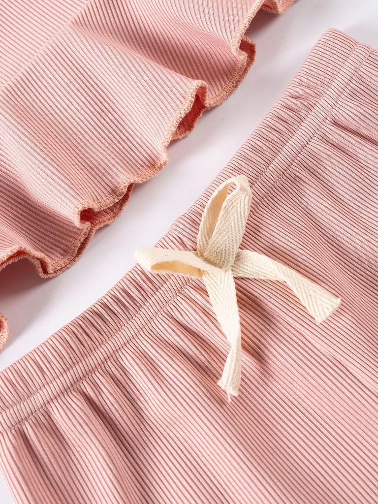 Sada tílka s volánky a šortek - Letní outfit pro miminko