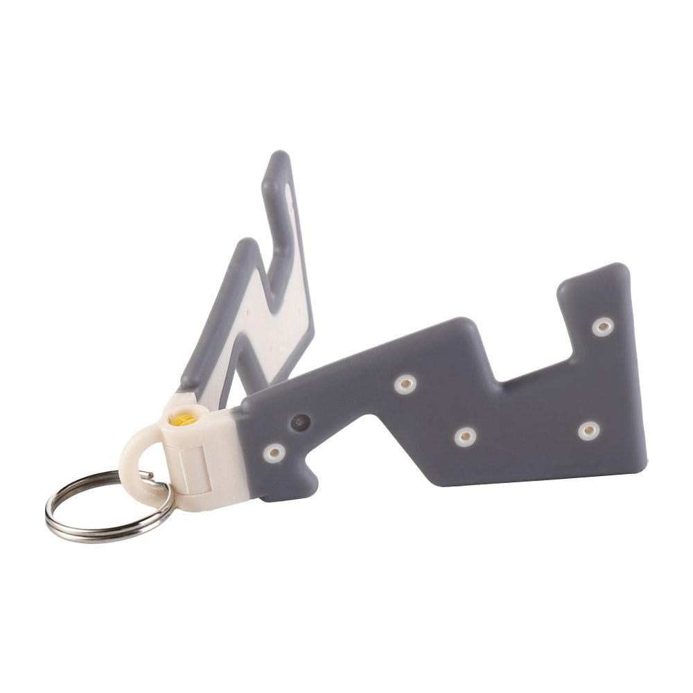 Keyring Desk Phone Holder Keychain Foldable Ultra Thin Keychain Mobile Phone Stand Portable ABS
