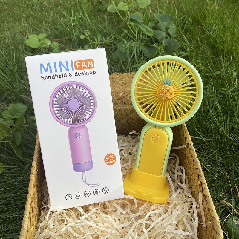 USB Rechargeable Mini Handheld Portable Fan - Compact & Minimalist Design for Summer.
