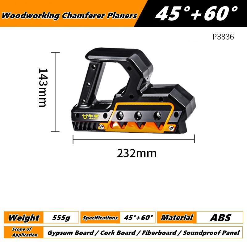 45°/60° Woodworking Chamferer Planers Plasterboard Quick Cutter Gypsum Board Hand Plane Drywall Edge Chamfer Trimmer Hand Tools