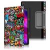 Veske til Lenovo Yoga Tab 11 YT-J706F PU-lær Flip Painted Funda For Lenovo Yoga Tab 11 2021 YT J706F Tablet Coque