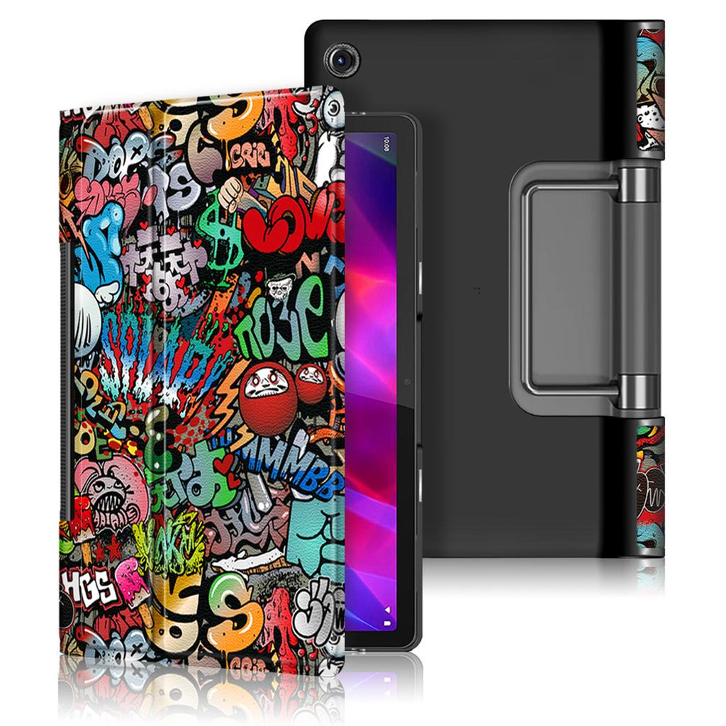 Veske til Lenovo Yoga Tab 11 YT-J706F PU-lær Flip Painted Funda For Lenovo Yoga Tab 11 2021 YT J706F Tablet Coque