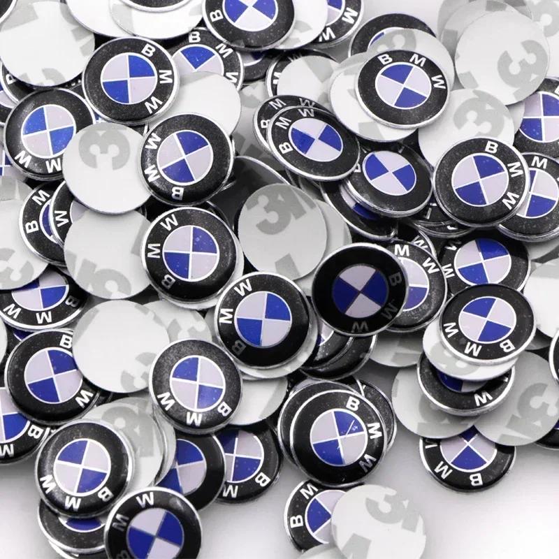 2025 Car For BMW 50 PCS 14mm Car badge Emblem car Key Sticker decoration Sticker For Bmw e46 e90 e60 e39 f30 e36 f10 f20 e87 e92