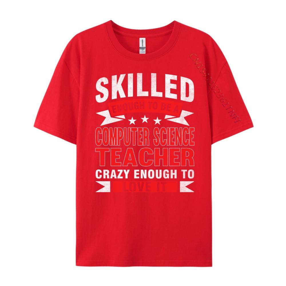 Забавная цитата о профессии Умелый учитель информатики Мужская корейская мода Мужская одежда Оверсайз Персонаж S