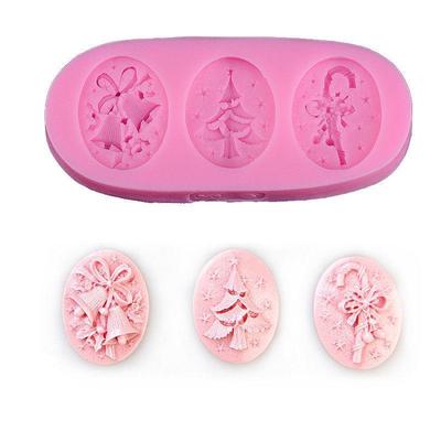 1 PC Christmas Tree Silicone Fondant Cake Mold Soap Chocolate Candy Decorating Mould
