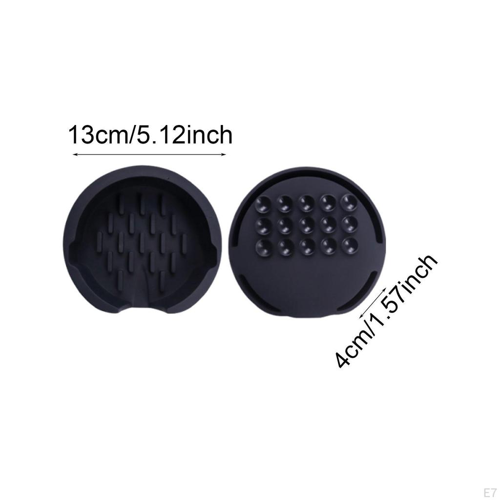 Kitchen Sink Sponge Holder Scrubber Tray Silicone with Drain Spout Automatic Water Organizer