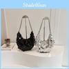 Popular Korean Fashion Glitter Chain Underarm Dumpling Bag Women's Bag 2023 Winter Single Shoulder Crossbody Bag