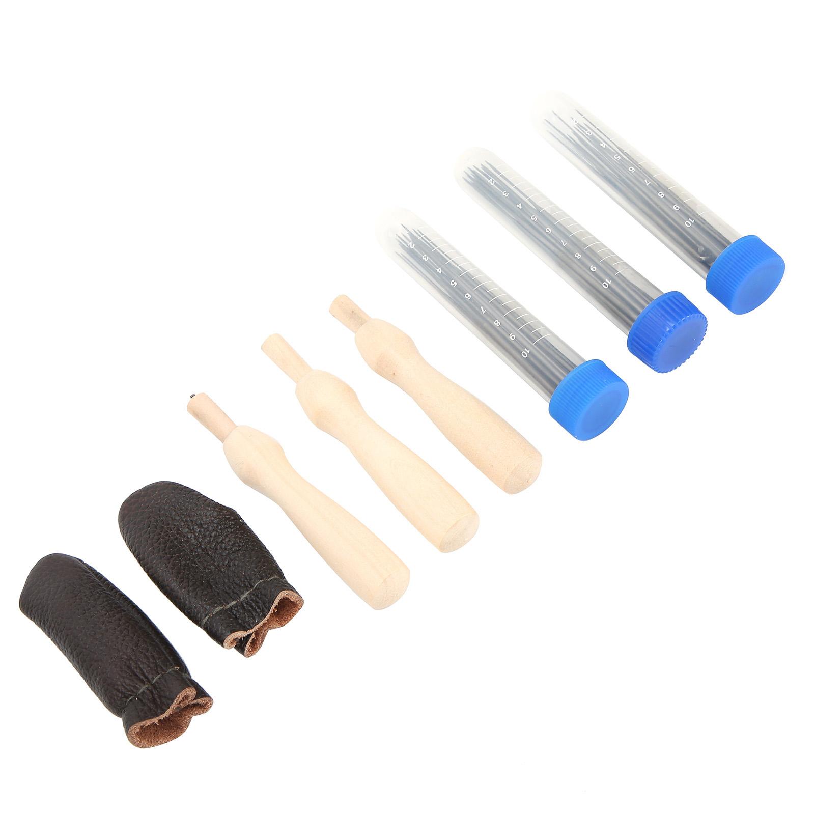 

Набор игл для валяния Принадлежности для войлока из шерсти с иглами для прокалывания Ящик для хранения Деревянные штампы для пальцев