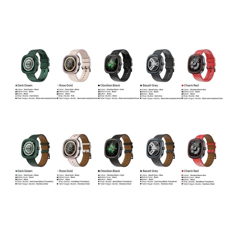 DG Ares Smartwatch 1.32-inch HD Large Screen Waterproof Monitoring Blood Pressure Heart Rate Sports Watch Mens Watch Ladies Watch
