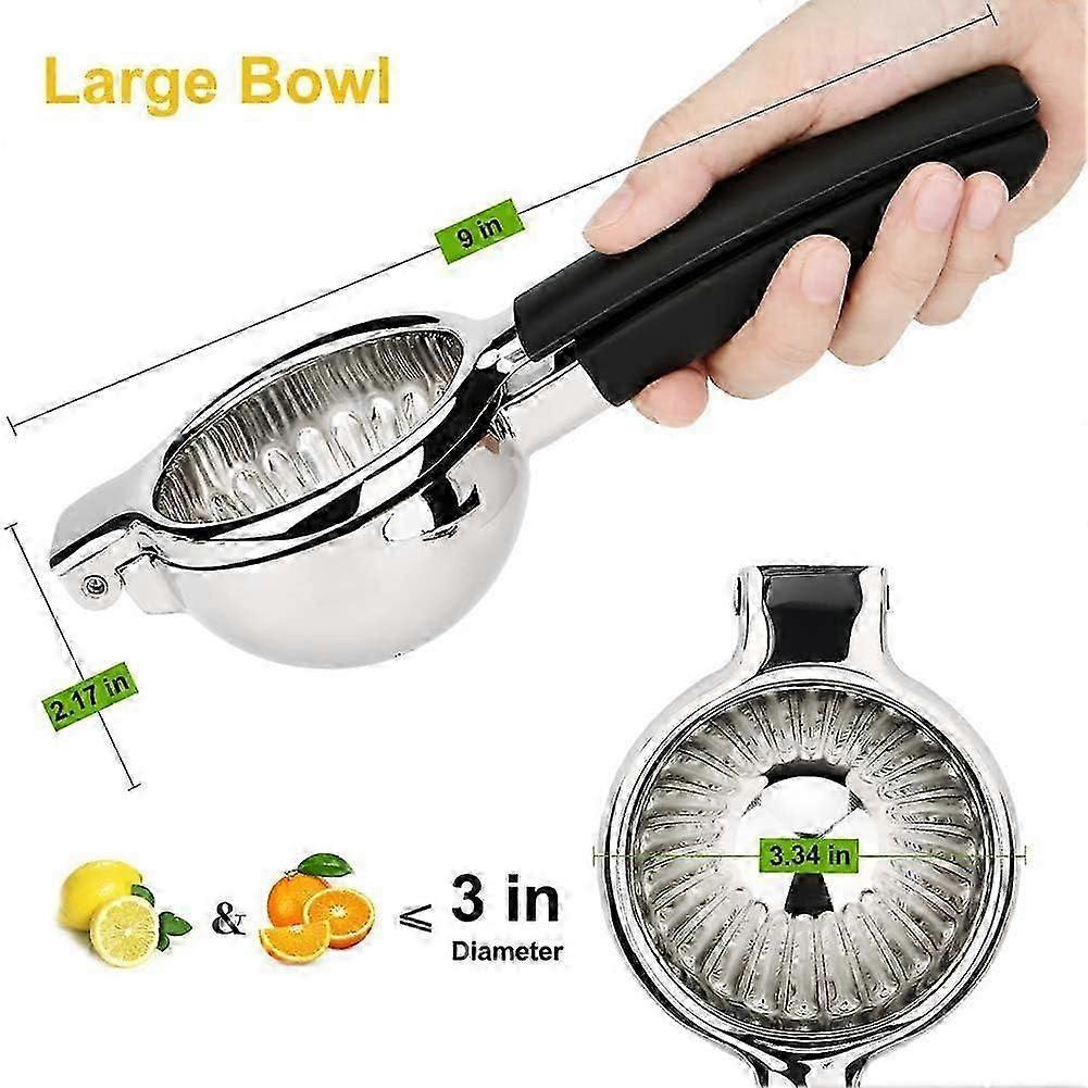 Edelstahl Zitronenpresse, Manuelle Zitruspresse, Metall Orangenpresse, unzerbrechlich, spülmasch