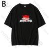 BABYMONSTER Same T Shirt Kpop Fashion Concert HELLO MONSTERS Fans Clothes Women Crop Tops Unisex Summer Cotton Short Sleeve Tshirt