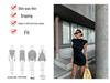 2026 Summer Women's European & American Style Slim-Fit Waist-Cinching Shoulder Pad Dress