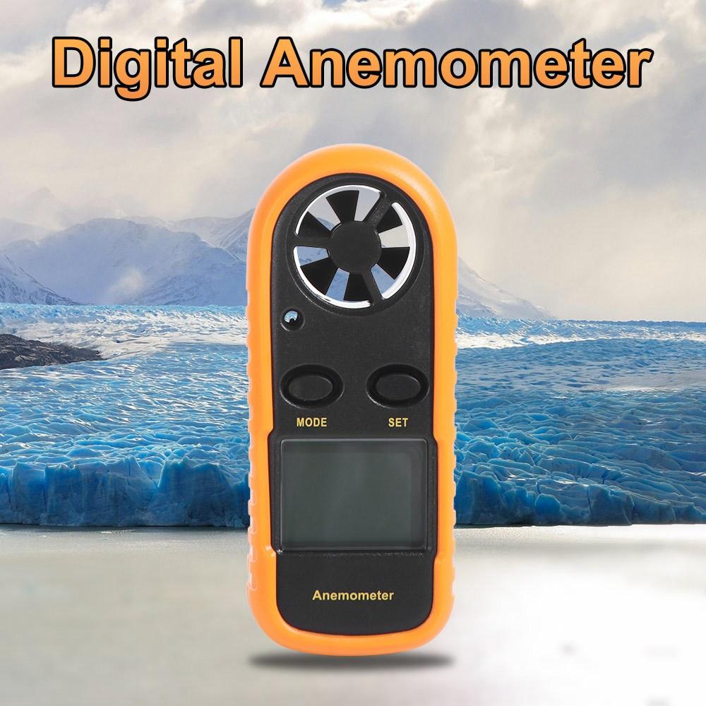 LCD Display Digital Anemometer Mini Air Velocity Meter Wind Speed Meter  Electrical Equipment