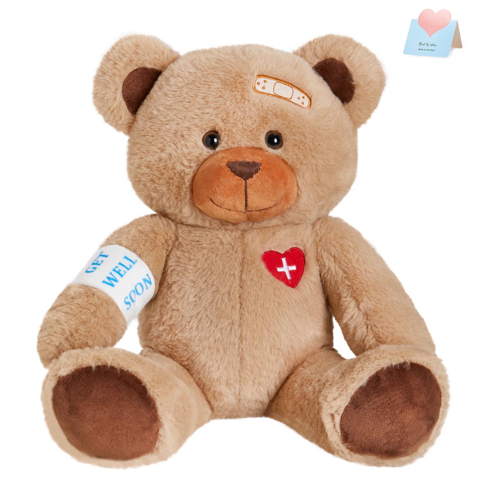 

33 см кукла-медведь игрушка коричневые мягкие игрушки подушки для сна игрушка милая высококачественная плюшевая игрушка для девочек подарки легко чистить