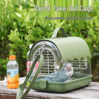 Acrylic Bird Cage: Cross-Body Outdoor Bag with Handle
