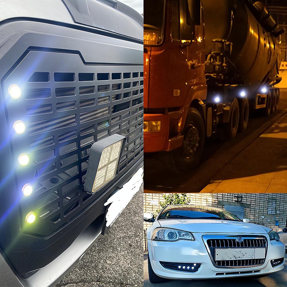 4pcs Auto DRL12V Led Eagle Eye Silver Shell Bulb DayTime Running Turn Signal Lights 18mm Backup Reversing Parking Lamp Fog Light