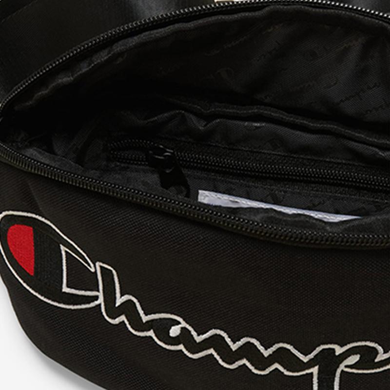 Champion Nylon Fabric Sling Bag One Shoulder Crossbody Fanny Pack Regular Unisex Black CH1059-BK