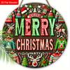 2D Flat 1pc Winter Merry Christmas Sweater Logo Wooden Sign Decoration, Front Door Embossed Effect Wall Decoration, Suitable for Home Office, Garden