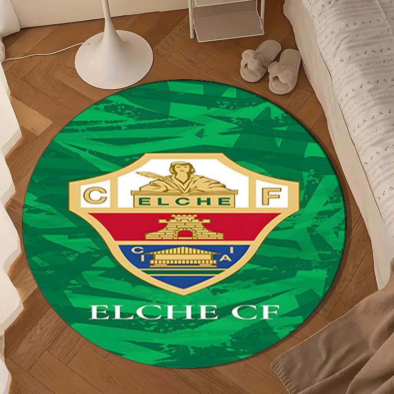 Football Elche Crest Design Round mat Home Decor, Chair rug For livingroom,Bedroom, doormat home decor Birthday Gift Christmas Gifts