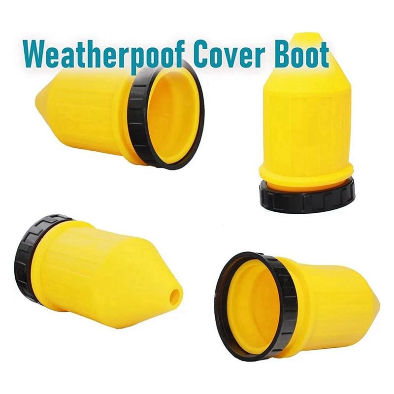 A03E-RV 50 Amp 125V/250V AC Power Inlet Plug Female Twist Locking Connector Black