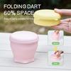 with Lid Collapsible Travel Cups Silicone Portable Teacup Telescopic Drinking Mug  for Outdoor
