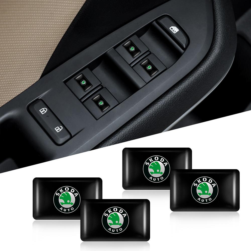 3D Epoxy Car Styling Decal Emblem Interior Decoration Sticker Auto Accessories For Skoda Octavia Fabia Scala Rapid Kamiq Kodiaq agh399