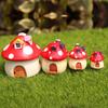 Miniature Craft Mushroom Micro Landscape Bonsai Decoration Fairy Garden Ornament Miniature Figurine
