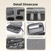 For DJI Osmo Mobile 7/7 Pro Carrying Case Portable Storage Bag Waterproof Travel Case with Mesh Pocket Handheld Gimbal Accessory