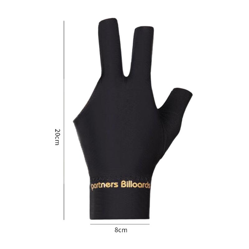 Spandex Snooker Billiard Cue Glove Pool Left Hand Open Three Finger Glove Elasticity Training Glove Billiard Accessories