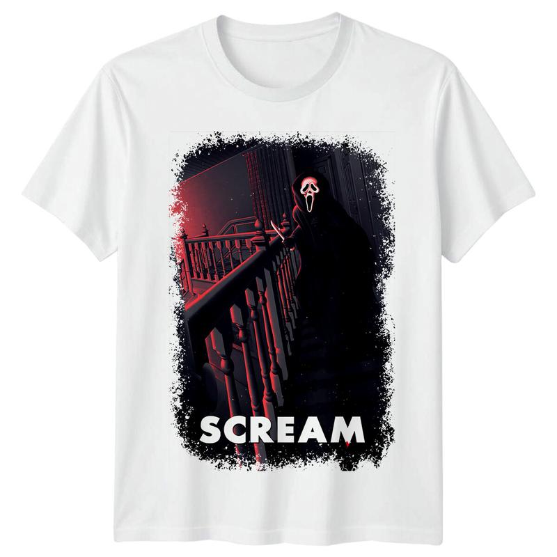 Scream (1996) Movie Poster Inspired Unisex T-Shirt Retro Horror Scary Tee S