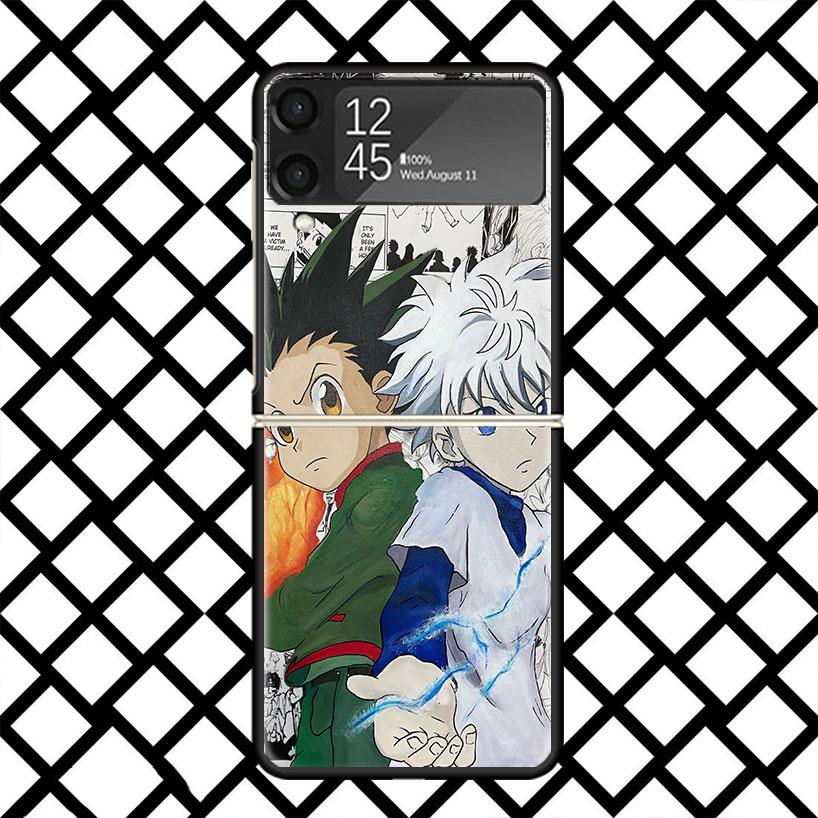 

Hunter X HXH Anime Phone Case For Samsung Z Flip 7 6 5 4 3 Galaxy ZFLIP7 ZFlip6 5G Flip5 Flip4 Flip3 5g Black Hard Cover Samsung Z Flip
